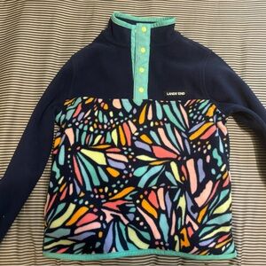 Lands End Kids Fleece pull over - Size 6-7 NWOT